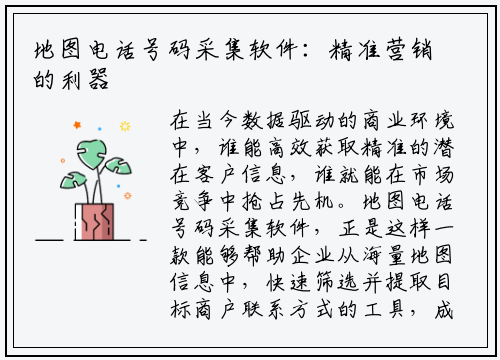 地图电话号码采集软件：精准营销的利器与使用指南